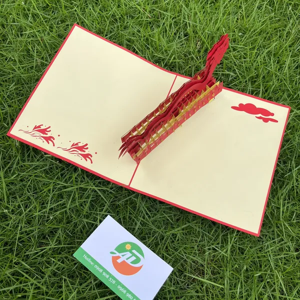 Thiệp 3D Dựng Giấy Nổi Địa Danh Bắc - Nam