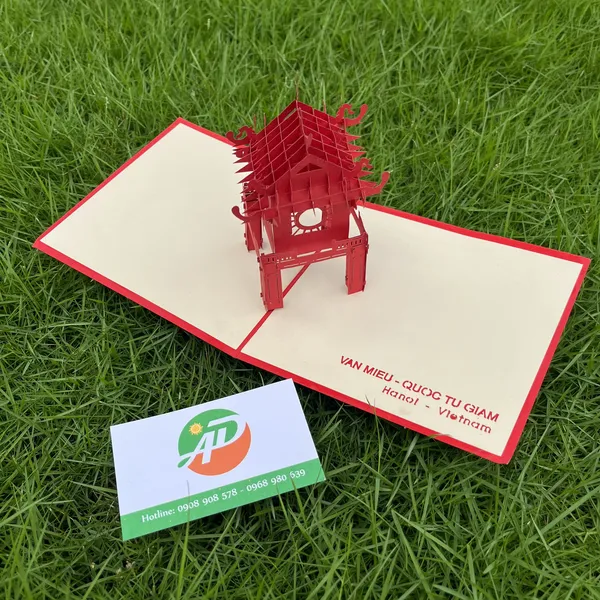 Thiệp 3D Dựng Giấy Nổi Địa Danh Bắc - Nam