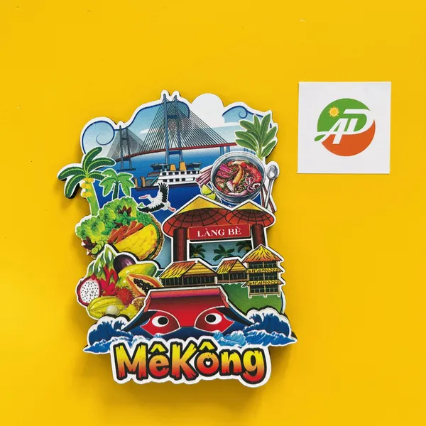 Magnet Gỗ Sông Mê Kông – Đồng Bằng Sông Cửu Long