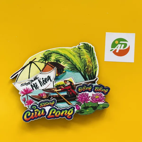 Magnet Gỗ Sông Mê Kông – Đồng Bằng Sông Cửu Long