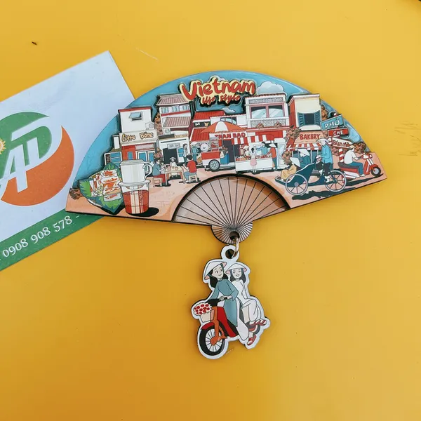 Magnet quạt gỗ Việt Nam