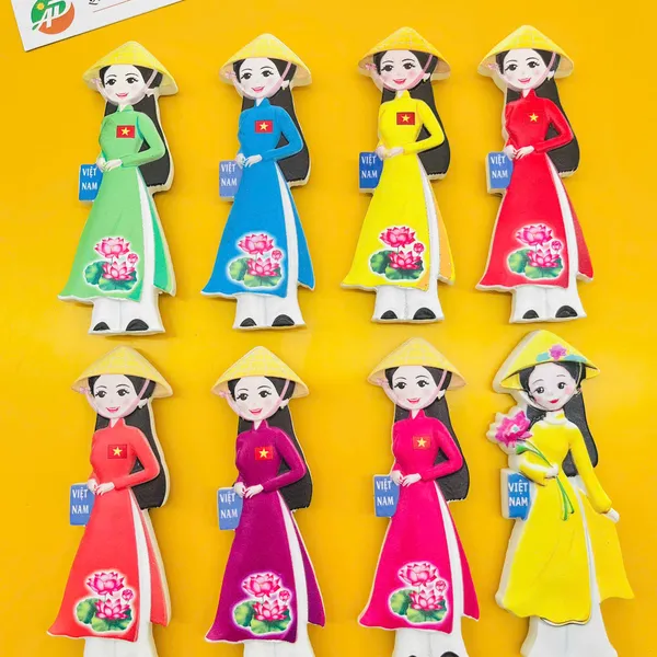 Magnet Poly Cô Gái Áo Dài Việt Nam