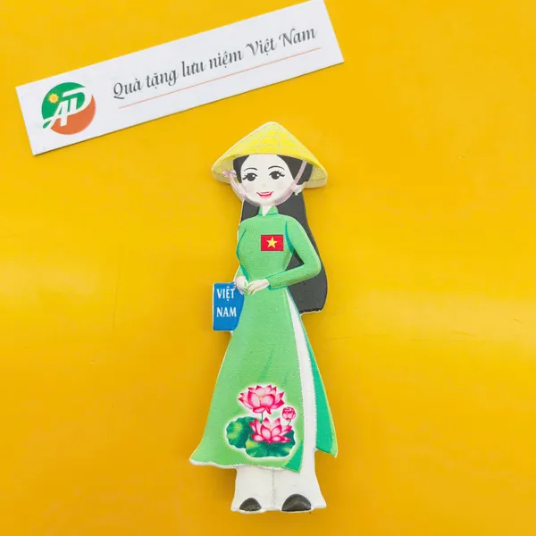 Magnet Poly Cô Gái Áo Dài Việt Nam