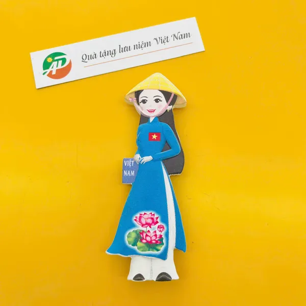 Magnet Poly Cô Gái Áo Dài Việt Nam