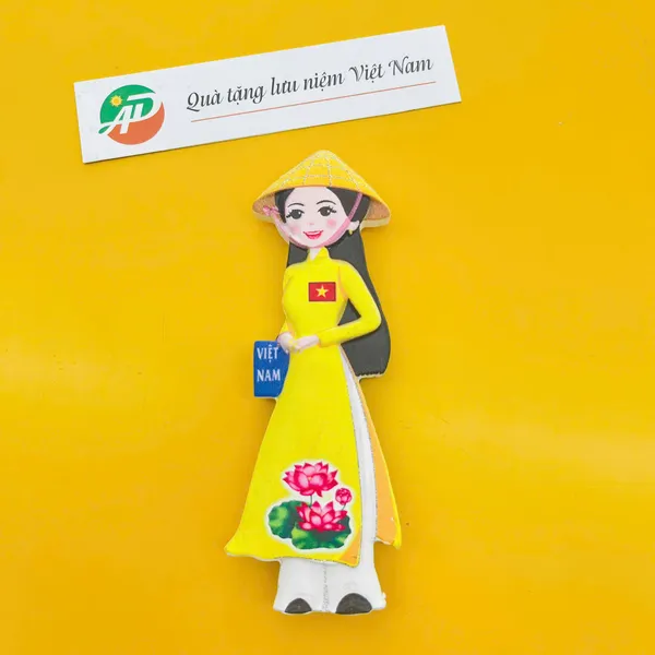 Magnet Poly Cô Gái Áo Dài Việt Nam