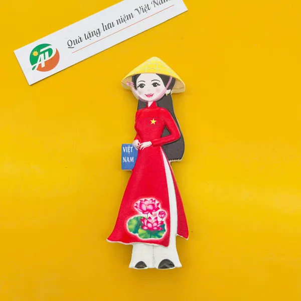 Magnet Poly Cô Gái Áo Dài Việt Nam