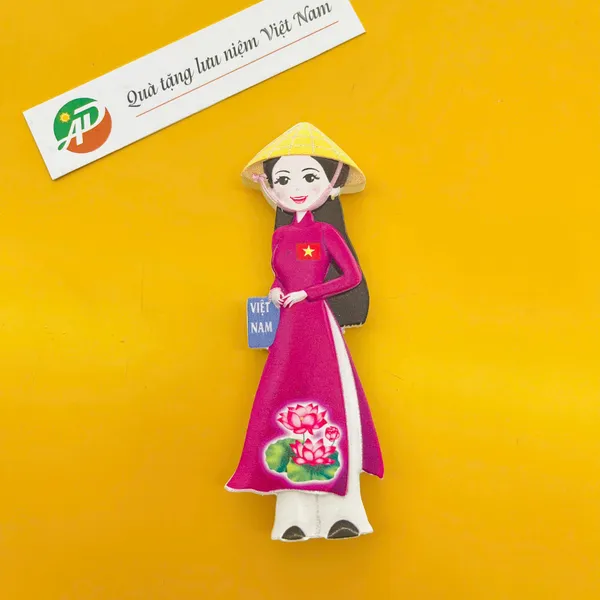 Magnet Poly Cô Gái Áo Dài Việt Nam