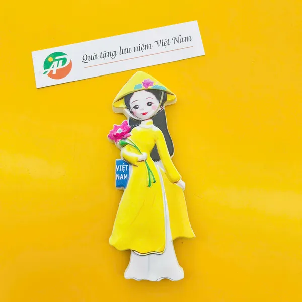 Magnet Poly Cô Gái Áo Dài Việt Nam