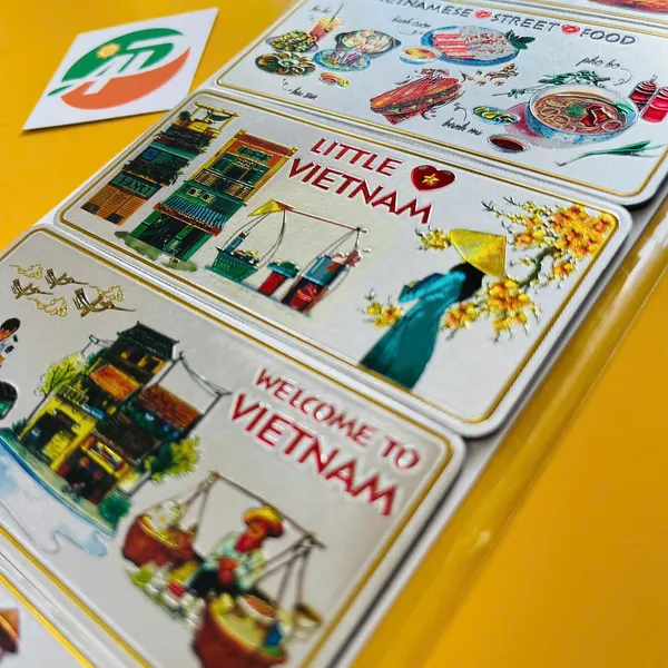 Magnet Hít Dẻo Vỉ 6 Ẩm Thực Việt Nam