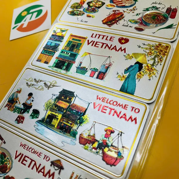 Magnet Hít Dẻo Vỉ 6 Ẩm Thực Việt Nam