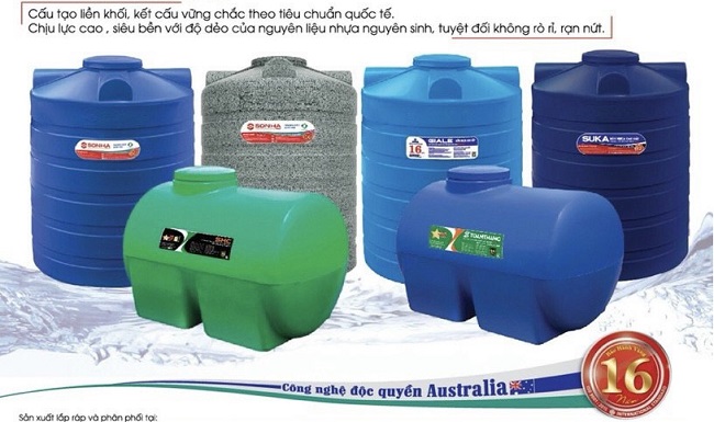 Các loại bồn nhựa Sơn Hà chính hãng, thương hiệu Quốc Gia Các loại bồn nhựa Sơn Hà chính hãng, thương hiệu Quốc Gia