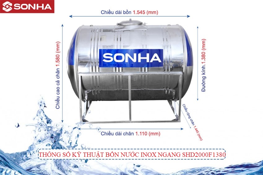 giá bình nước sơn hà 2000l giá bình nước sơn hà 2000l