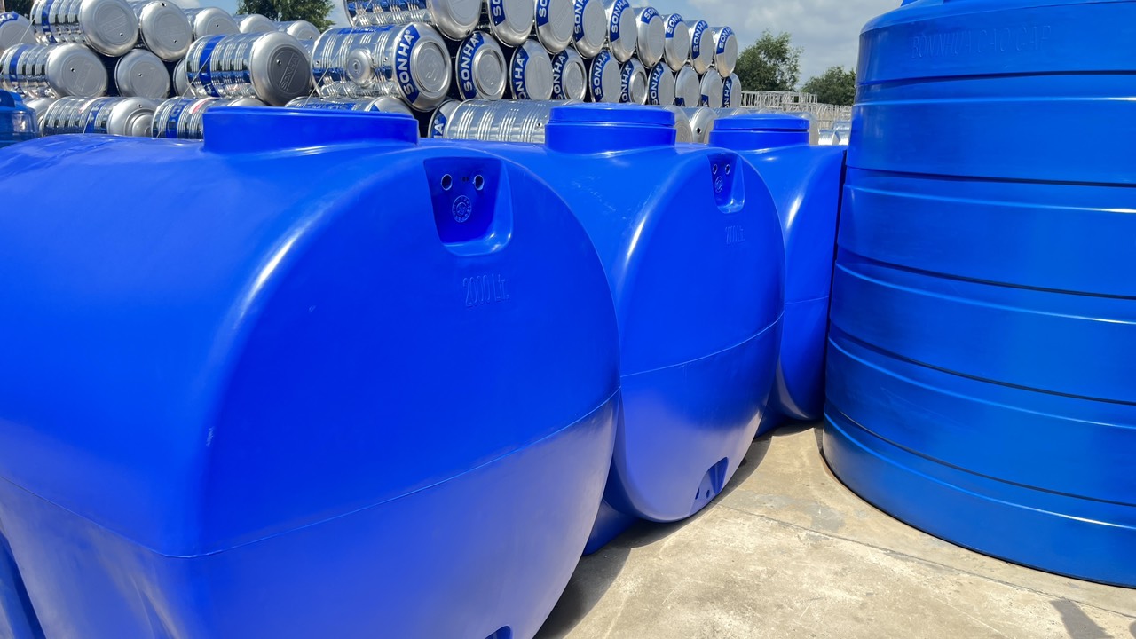Bồn nước nhựa Sơn Hà 1500l ngang Bồn nước nhựa Sơn Hà 1500l ngang