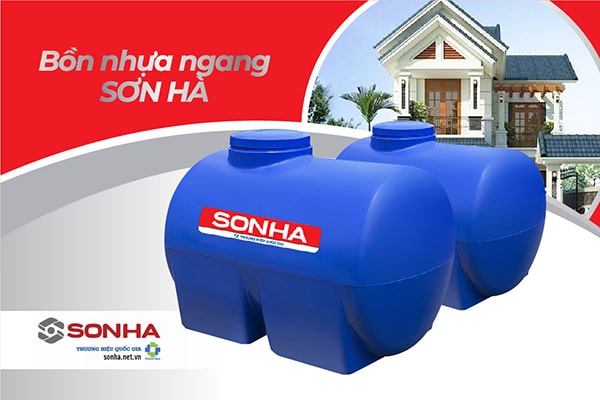 Bồn nước nhựa Sơn Hà 2000L ngang Bồn nước nhựa Sơn Hà 2000L ngang