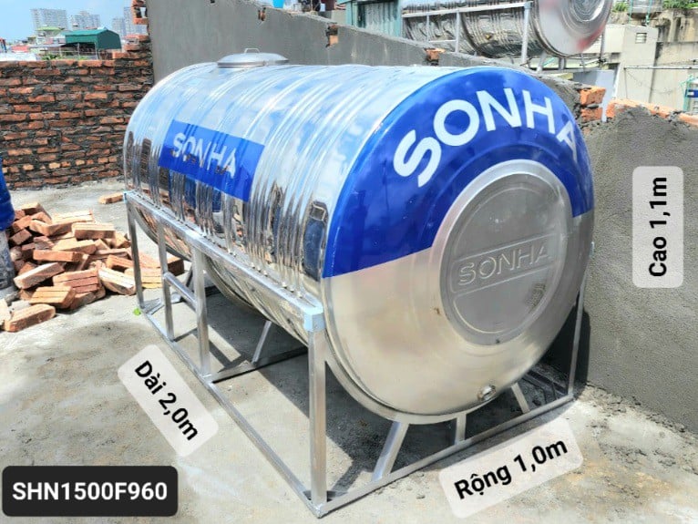 bồn nước sơn hà 1500l ngang bồn nước sơn hà 1500l ngang