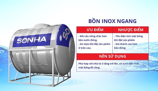 bồn nước sơn hà 5000l ngang bồn nước sơn hà 5000l ngang