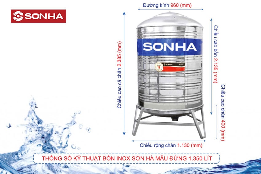 bồn nước Sơn Hà 1500L bồn nước Sơn Hà 1500L