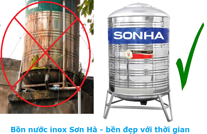 Bồn nước inox Sơn Hà