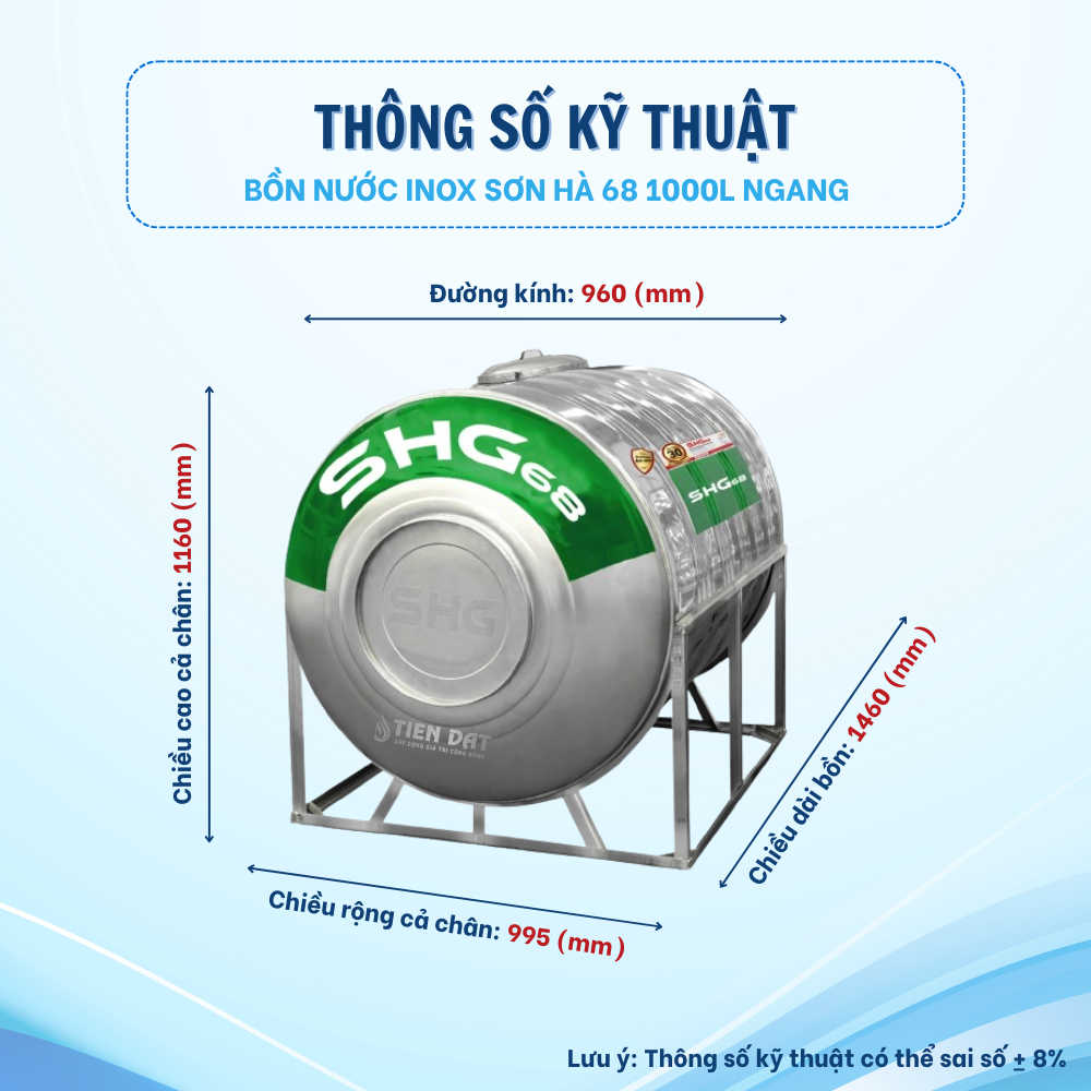 Video review bồn inox Sơn Hà 68 1000L Video review bồn inox Sơn Hà 68 1000L