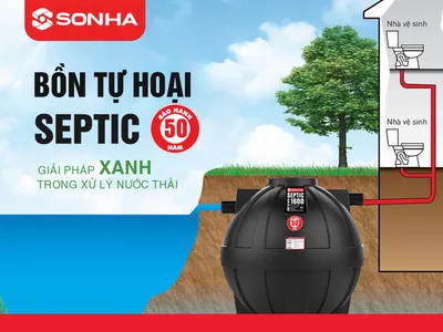 Bể phốt thông minh Septic Sơn Hà giải pháp hoàn hảo cho công trình thi công ngắn ngày