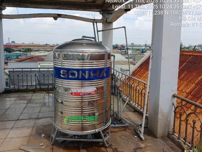 Đầu tư thông minh với bồn inox Sơn Hà 1500L cho hộ gia đình tại xã Tân Vĩnh Lộc