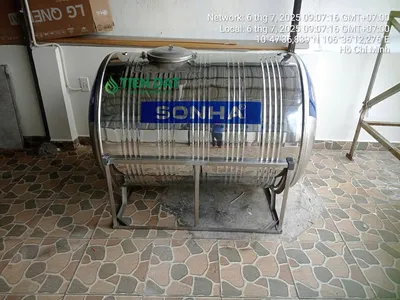Ưu điểm nổi bật của bồn nước inox Sơn Hà dạng ngang cho gia đình ở xã Tân Nhựt