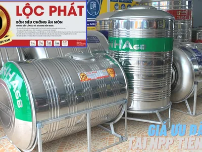 Bồn nước inox Sơn Hà 68 Lộc Phát, Bảo hành 30 năm lâu nhất Việt Nam