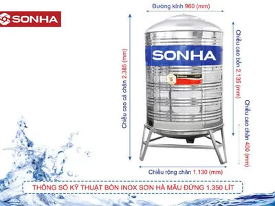 Đánh giá chi tiết: thông số vững về bồn nước Sơn Hà 1500l