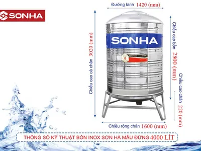 Tại sao bạn nên chọn bồn nước Sơn Hà 4000L đứng?