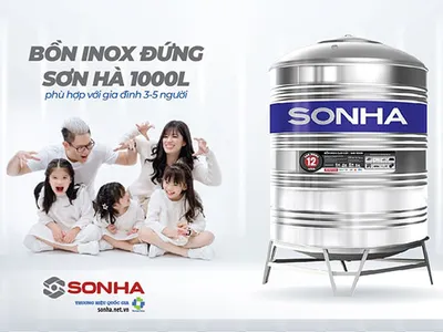 Tận hưởng tiện ích hàng ngày với bồn nước Sơn Hà 1000l