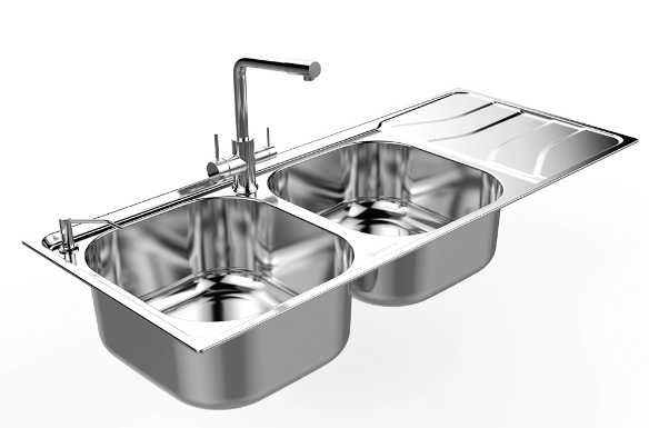 chậu đôi inox sơn hà chậu đôi inox sơn hà