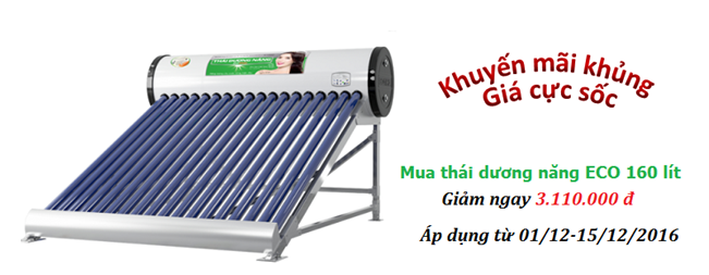 khuyến mãi máy nước nóng năng lượng mặt trời Sơn Hà
