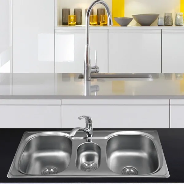 Chậu rửa inox sơn hà 3h-1000