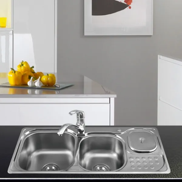 Chậu rửa inox sơn hà 3hb-890
