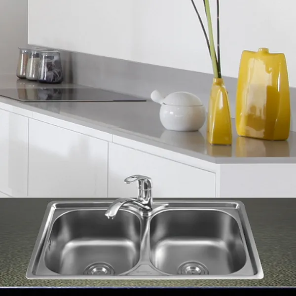 Chậu rửa inox sơn hà S76S