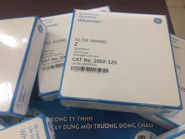 1002-125mm, Giấy Lọc PTN Whatman Số 2, Đường Kính 125mm