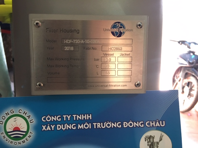 Bình Lọc 7 Lõi 20 Inch, Inox 304, Universal Singapore