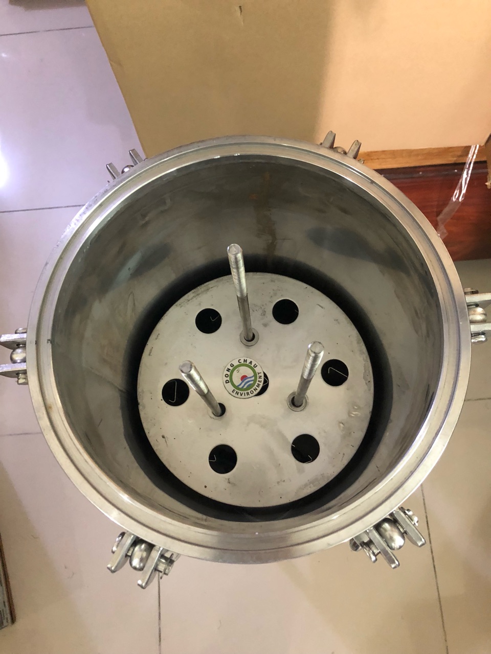 Bình lọc inox 7 lõi DOE 20 inch áp 10 bar