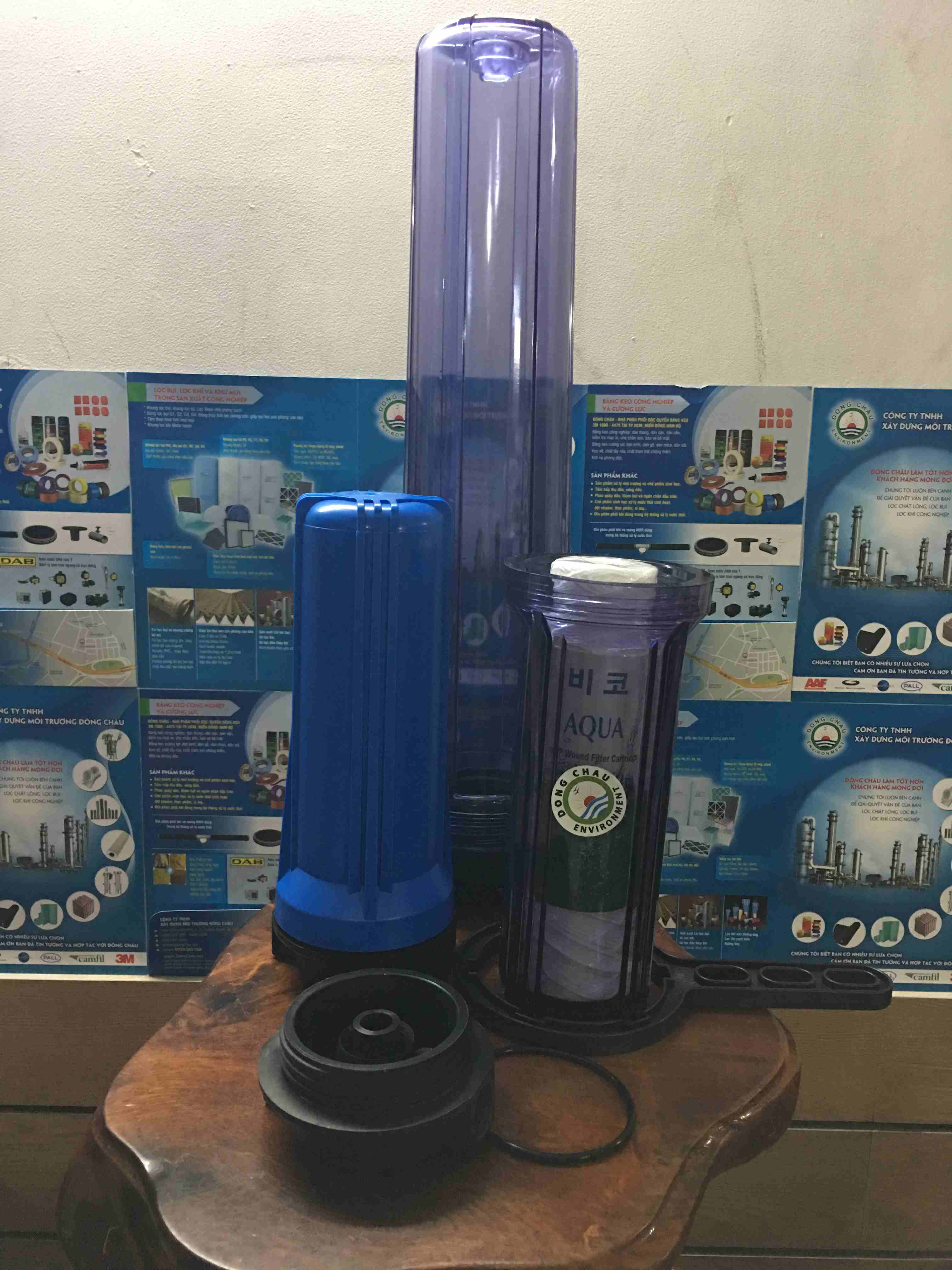 Cốc lọc nhựa trong 20 inch và cốc đục 10 inch