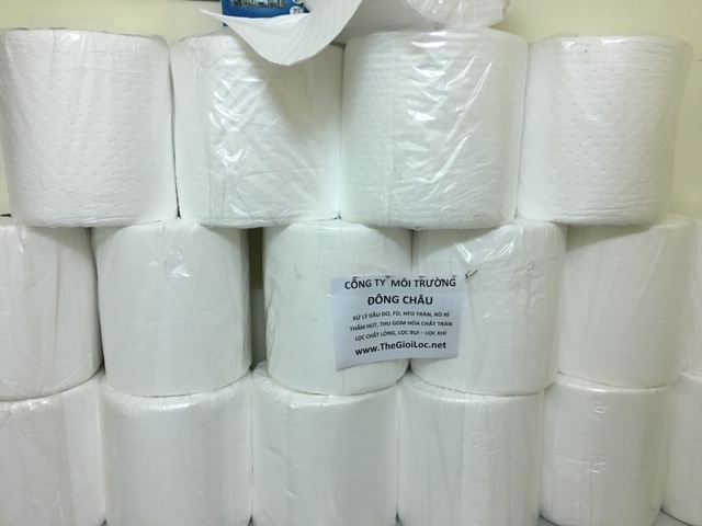 Cuộn Lau Và Thấm Hút Dầu DO, FO Rò Rỉ Đổ Tràn