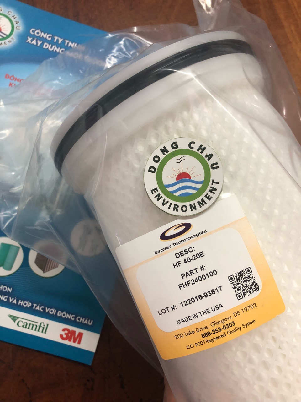 mã hàng Lõi Lọc Nước Lưu Lượng Cao Graver HF 40-20E