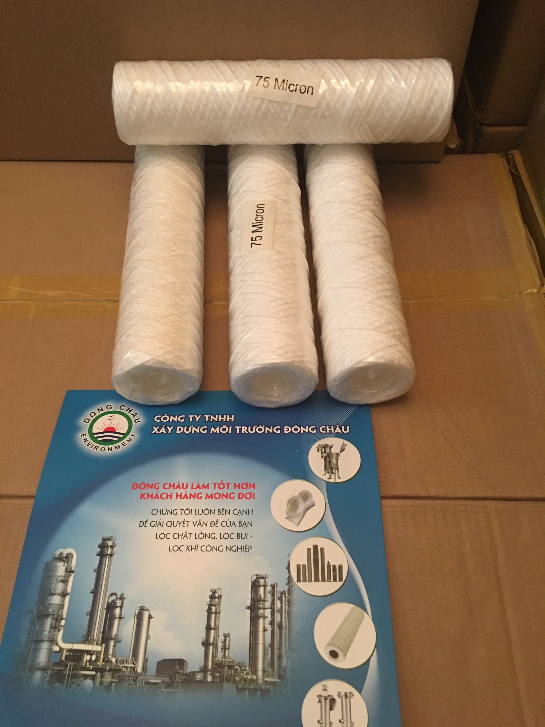 Lõi lọc sợi Aqua 75 micron 10 inch