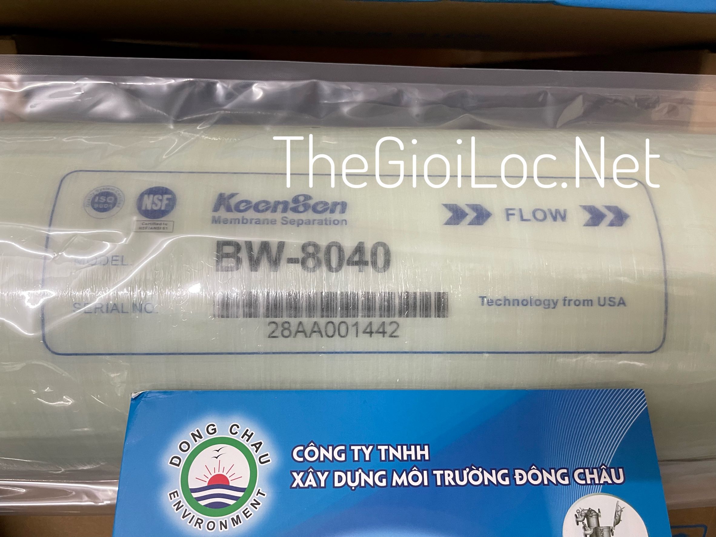 mã số hàng hóa KeenSen BW-8040 RO Membrane áp cao