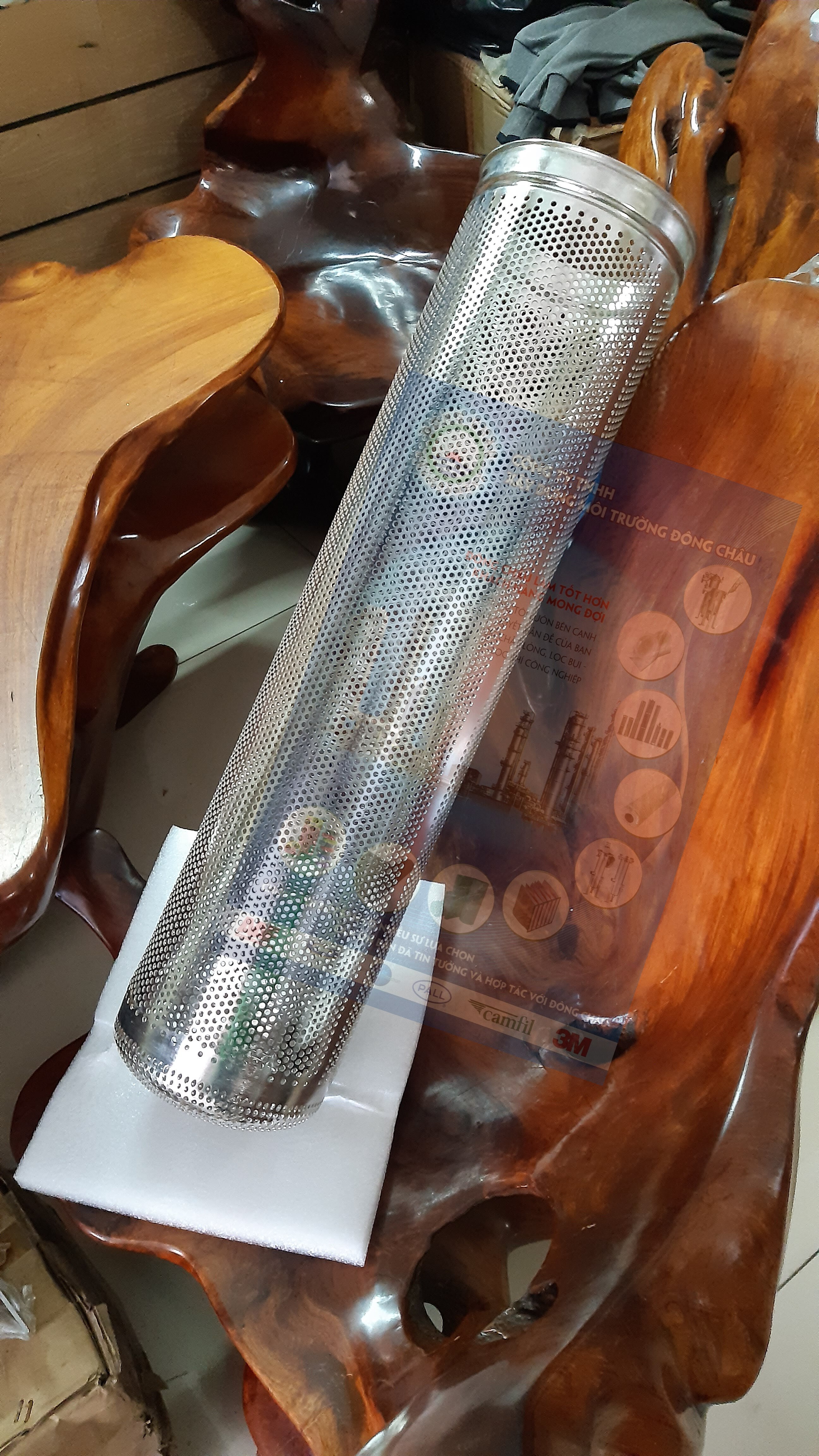 Rổ Inox Cho Bình Lọc Túi