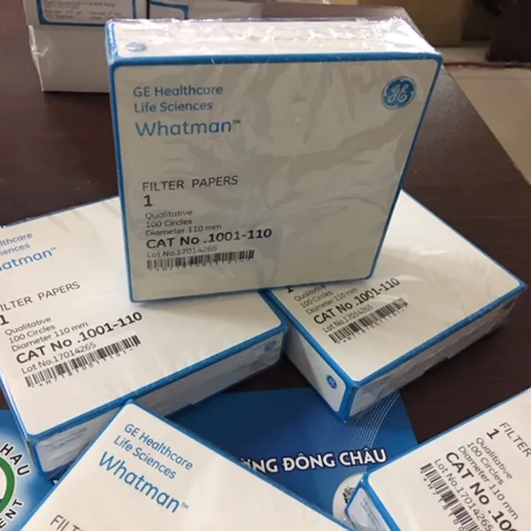 1001-110 Whatman Giấy Lọc Đ.Tính 1, TB Nhanh 11micron, 110mm