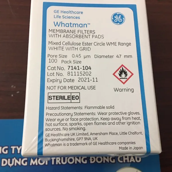 7141-104 Whatman Màng Lọc Cenluloz Nitrate