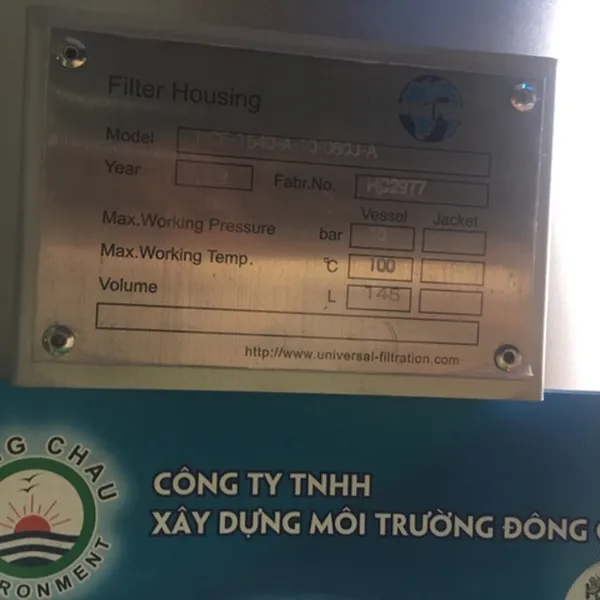 Bình 15 Lõi 40 Inch Universal, Lọc Dung Dich Chất Lỏng