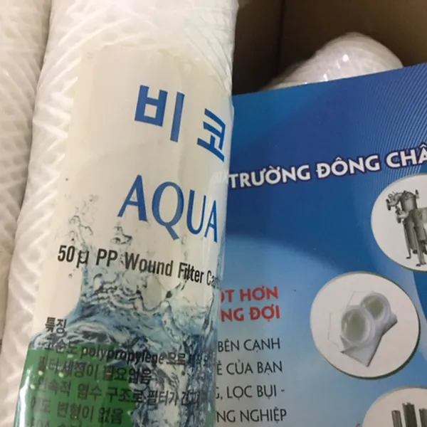 CPP - 50 Micron - 20 Inch, Lõi Lọc Sợi Quấn Aqua Hàn Quốc
