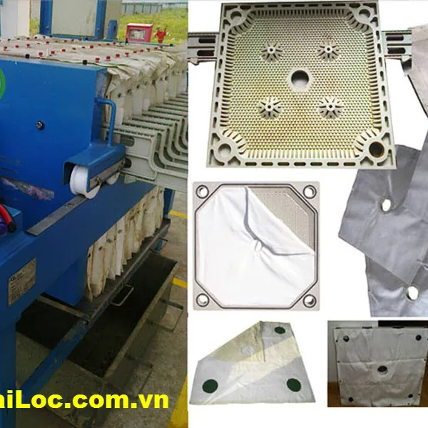 Xử lý bùn bằng máy ép bùn khung bản