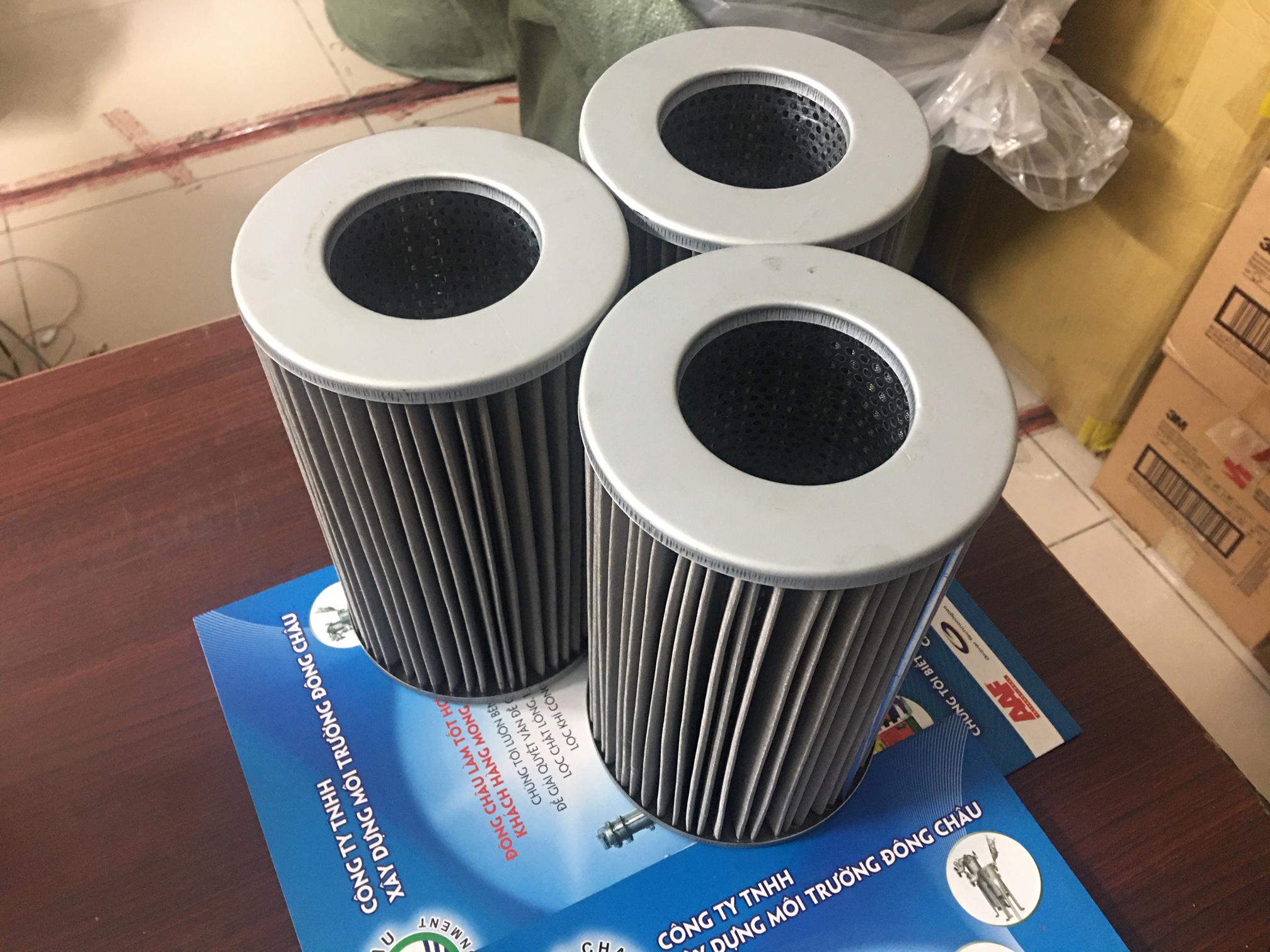 Lõi lọc dầu thủy lực lưới inox gấp nếp